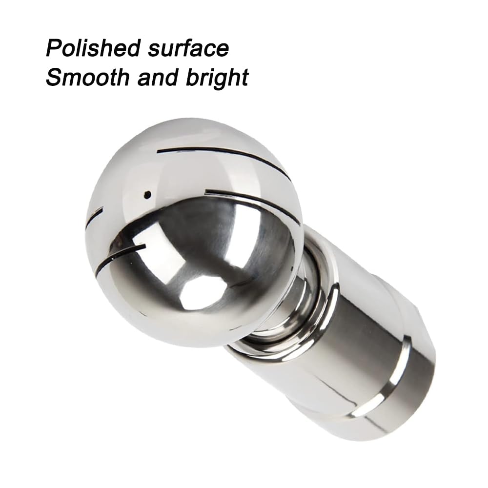 Boule de pulvérisation rotative, boule de nettoyage rotative en acier inoxydable à 360 degrés (DN50 5,1 cm)