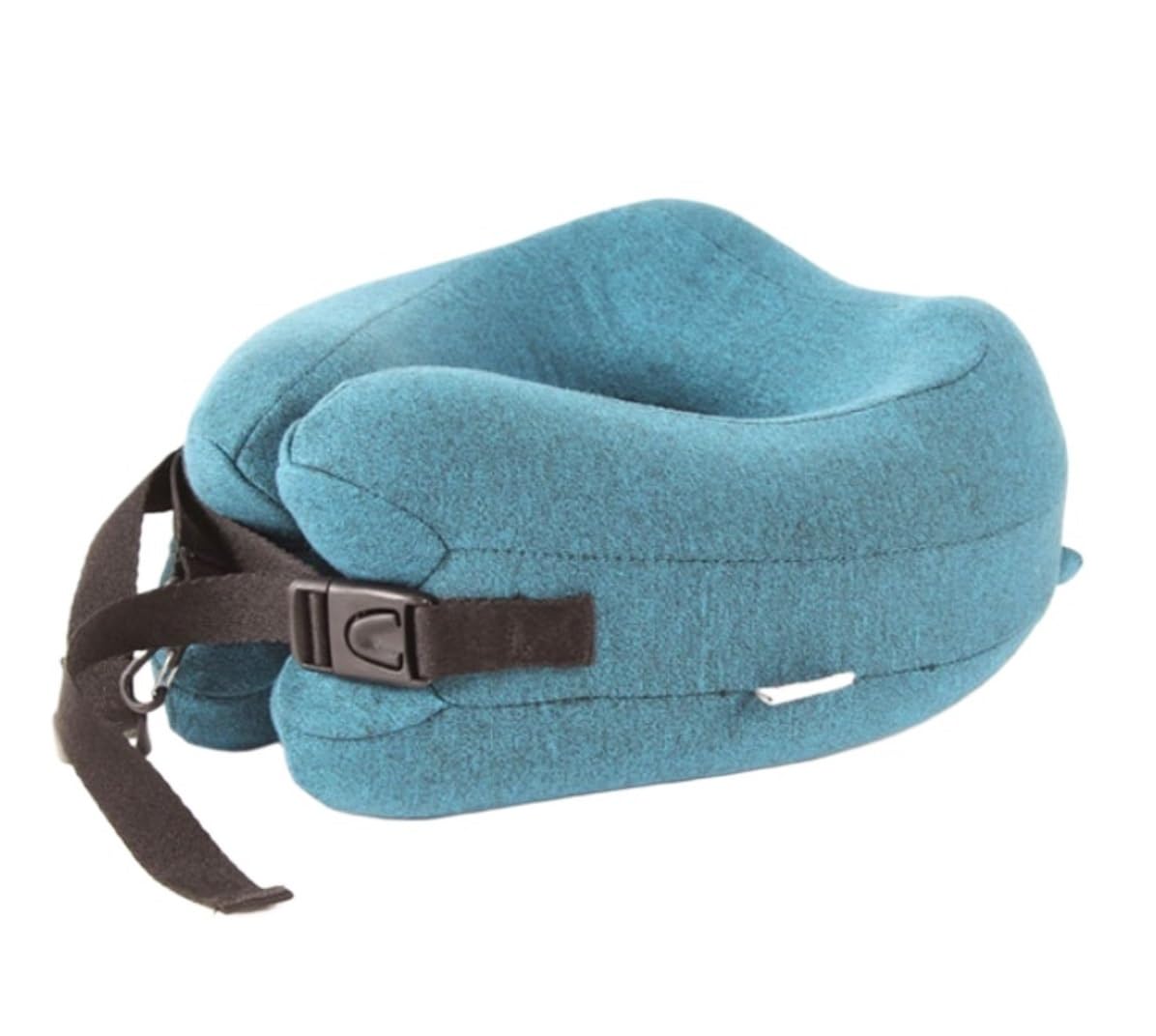 Nackenkissen Auto Nackenkissen Reise Reise-Nackenkissen Aus Memory-Schaum, Verstellbar, Reisekissen Aus Baumwolle, Faltbar, Für Flugzeug Und Auto Travel Essentials(Blue-A)