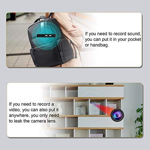STTWUNAKE Mini Spy Camera 64GB 1080P HD Hidden Video Voice Recorder Professional Digital Small Micro Sound Secret Home