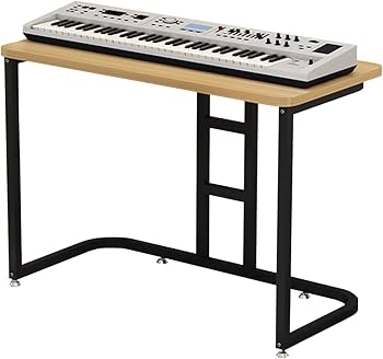 Amazon | 電子ピアノ 台 木製 電子ピアノスタンド ピアノ台 見た目も