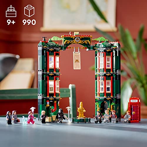 Harry Potter 76403 - Giocattolo da costruzione del Ministero della Magia, grande set modulare con 12 minifigure, idea regalo di Harry Potter, per bambini e bambine dai 9 anni in su, kit da - Lego - Immagine 1