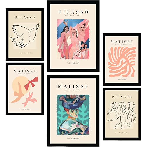 Nacnic-Lot-de-6-Affiches-Picasso-et-Matisse-Corps-Estampes-de-fauvisme-et-de-surrealisme-pour-lamenagement-interieur-et-la-decoration-A3-et-A4-sans-Cadres