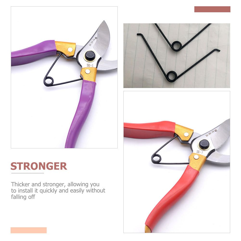 Yardenfun 25pcs Garden Shears Spring Small Replacement Spring Pruning Shears Springs V-shape Springs for Pruner Trimmers Metal Shears Springs for Trimmer Stainless Steel Small Spring