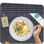 Miqio – Miqio® - Design Tischset aus Filz | Marken Label aus echtem 