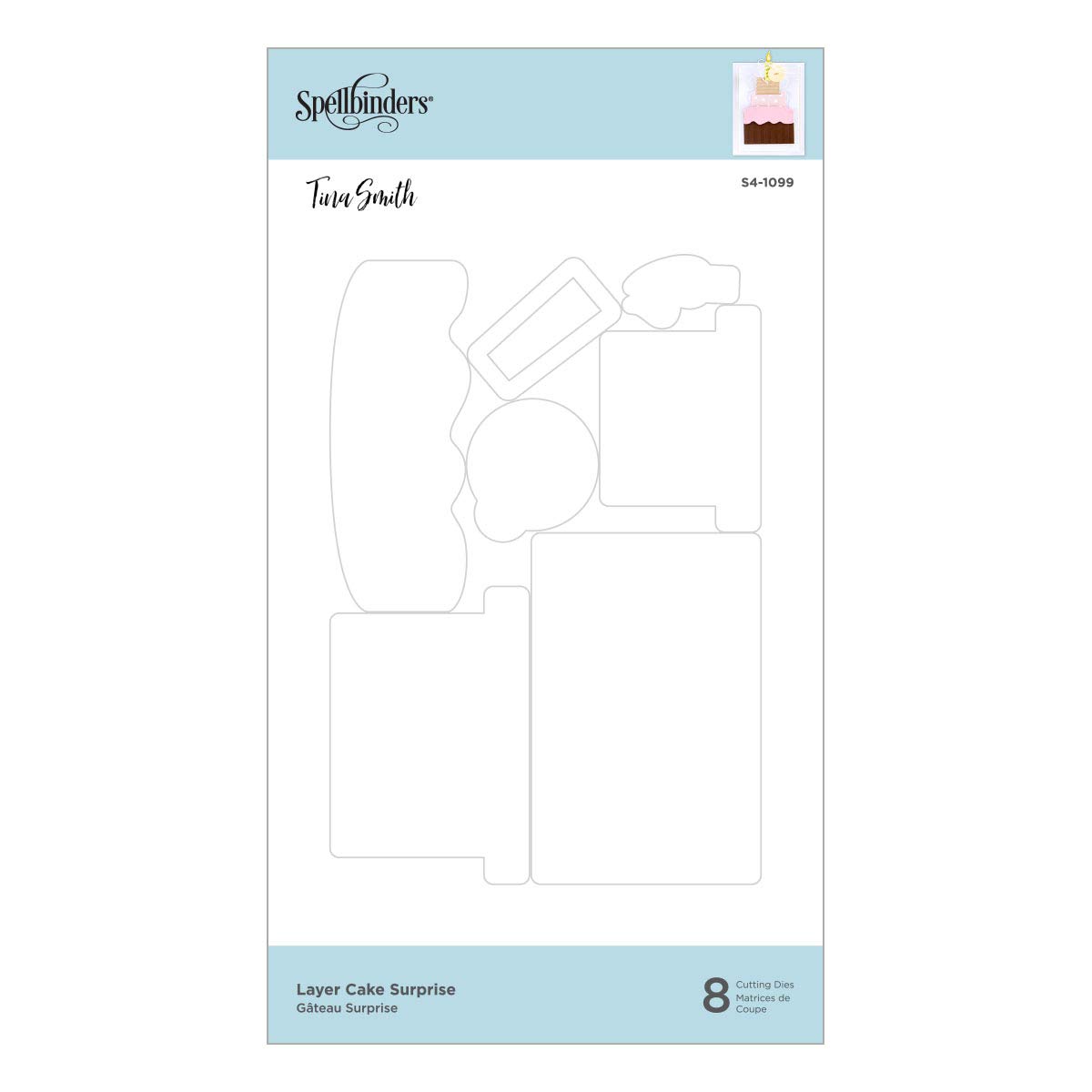 Spellbinders Fustelle Per Torte A Strati – Set Incisione Metallo, Sweet Street - 5
