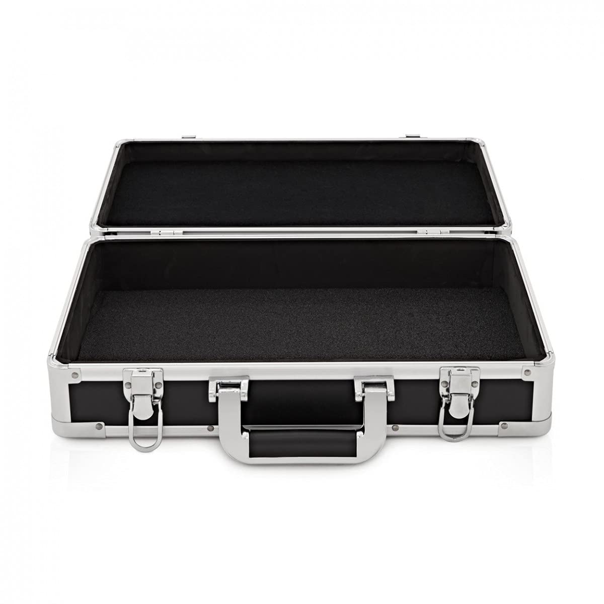 Gear4Music Guitar Pedal Board Flight Case | Für 5-8 Pedale geeignet, Schaumstoffinneres, ABS-Konstruktion mit Metallkanten, abnehmbarer Deckel