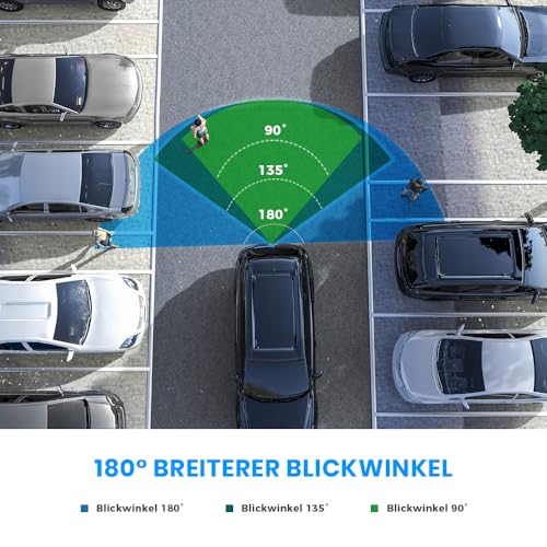 AUTO-VOX rückfahrkamera CAM7, 180° HD Superweitwinkel und Fisheye Correction 1080P wasserdichte...