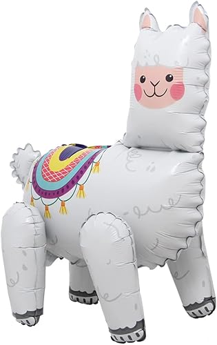 Globos 4D para caminar con temática de animales de aluminio, león, panda, alpaca, ballon, selva, bosque, zoológico, suministros para fiesta de