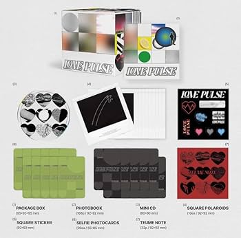 TREASURE LOVE PULSE 未使用シリアルポストカード 4枚セット TREASURE 3rdミニアルバム『LOVE PULSE』輸入盤リリース決定