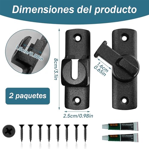 Pasador para puerta de baño 5 Imagen adicional