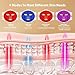 Red Light Therapy for Face, 4 Modes LED Light Therapy Mask with 850nm NIR Infrared Red & Blue Light, Rechargeable Portable Facial Skincare Device with Timer for Home Use, Lightweight for Women & Men