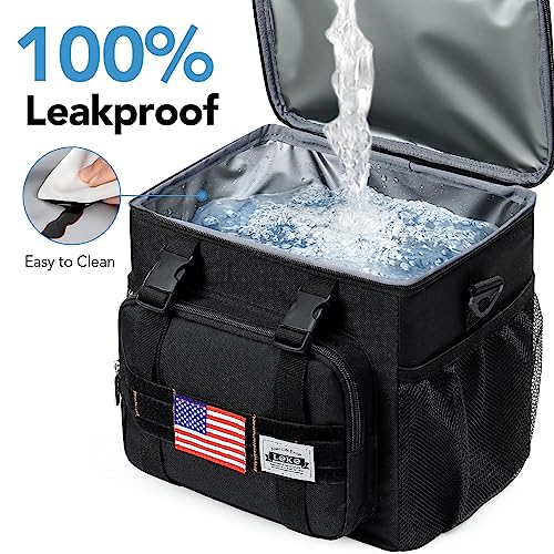 Lekesky Mens Insulated Lunchbox Meal Prep Lunch Cooler Bags for Adults