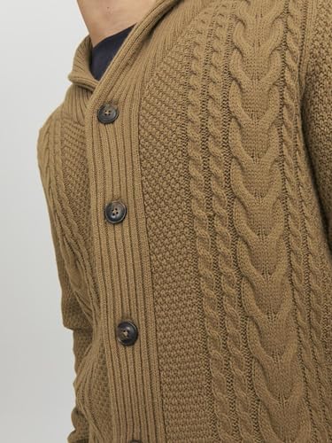 Image of JACK & JONES Men Acrylic Blend Collared Neck Casual Sweater