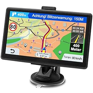 GPS Navi Navigationsgerät für Auto 2023 – Navigation für Auto PKW LKW Navi 7 Zoll Lebenslang Kostenloses Kartenupdate…