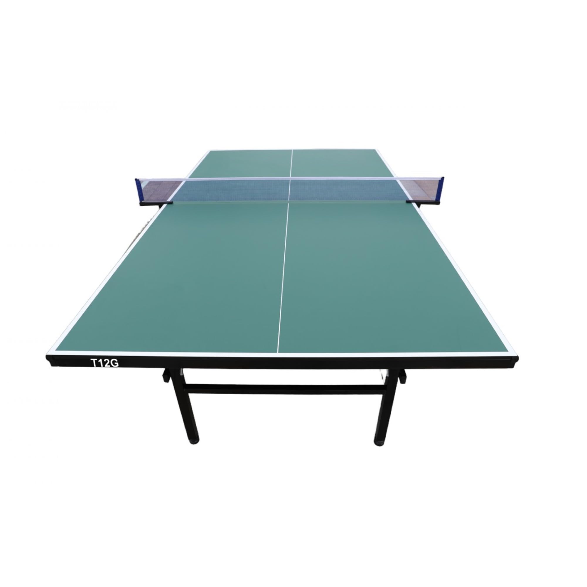 Techfit Tischtennisplatte Klappbar für Innen, 274x152,5x76 cm, 3tecMDF Premium Blat, Faltbar mit SMS System, Metallrahmen Schwarz, Stabil, Rollbar, Unilateral Neigungsfunktion