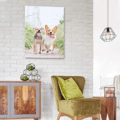 personalized photo to canvas print - canvas prints with your photos on custom wall art for bedroom living room wedding baby pet family picture framed wall art 634 w x 834 h