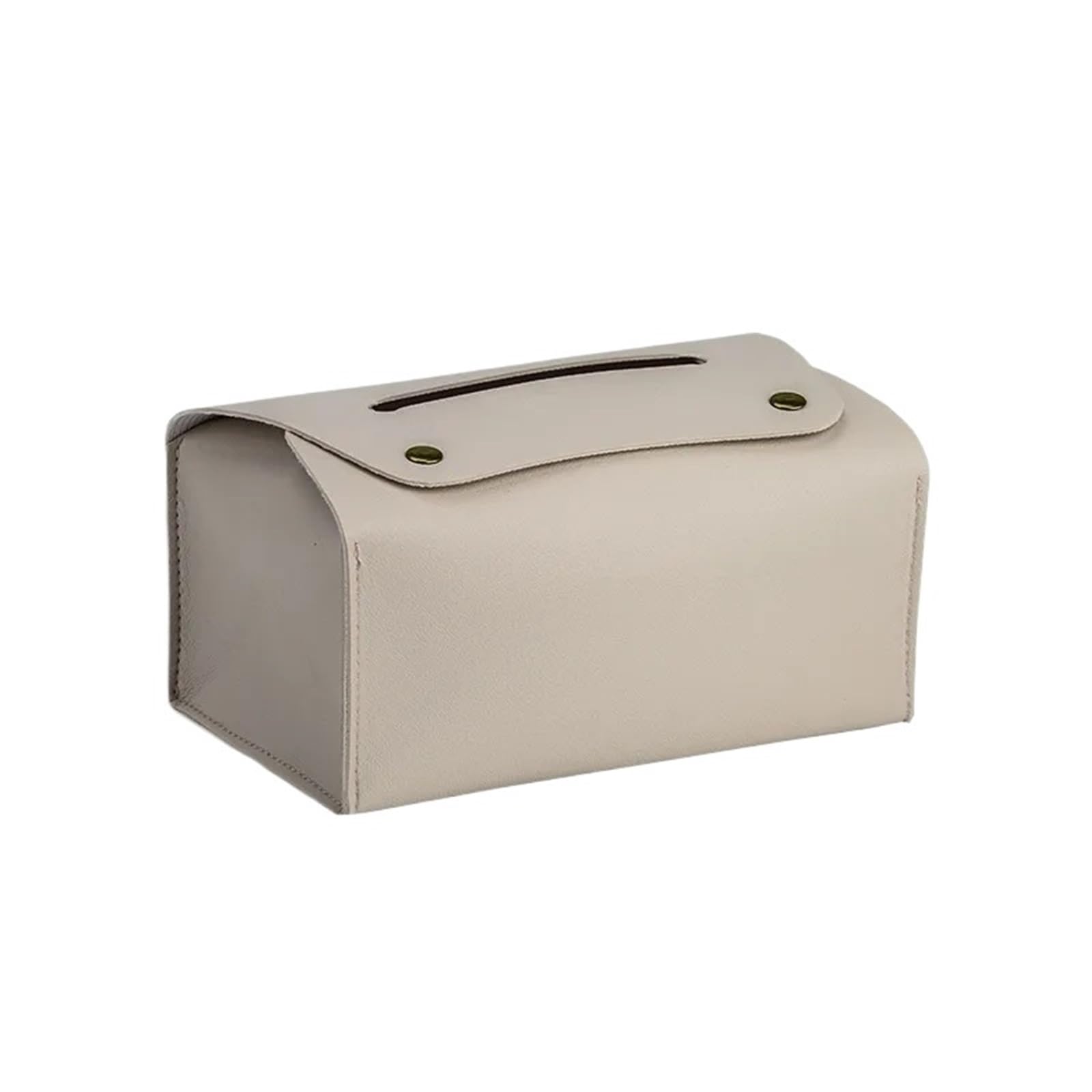Dvmsief Beige Tissue Box Cover Tissue Box Household Pu Leather Desktop Decoration Suitable For Dining Room Living Kitchen Storage(Beige)