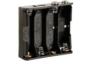 Velleman BH341B Battery Holder for 4 x AA-Cell with Snap Terminals