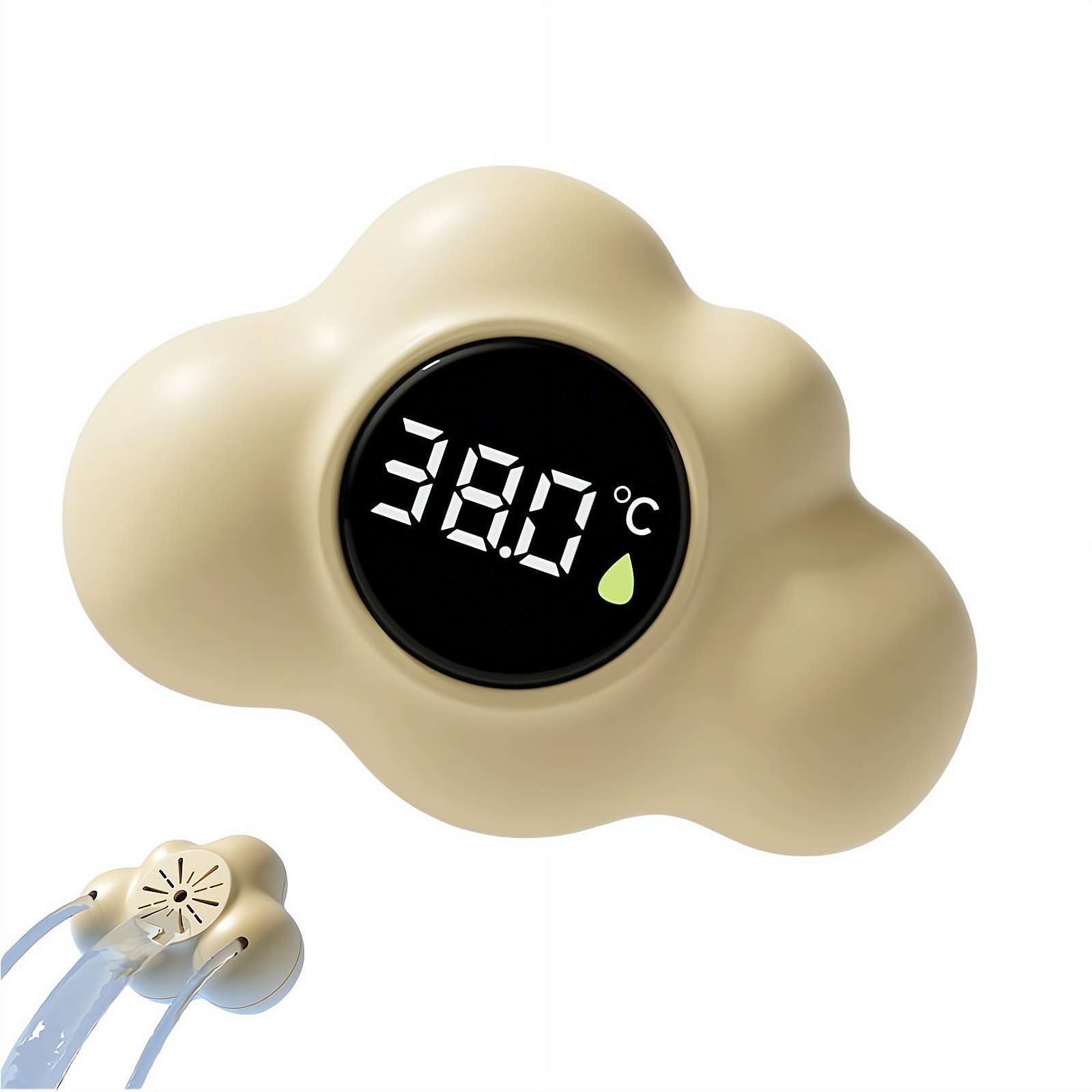 Digital Floating Water Thermometer, Waterproof Digital Bathtub Thermometers With LED Display, Bath Water Monitor with Sensitive Detector Infant WaterTemperature Tool, for Kids Newborns Shower — view 10