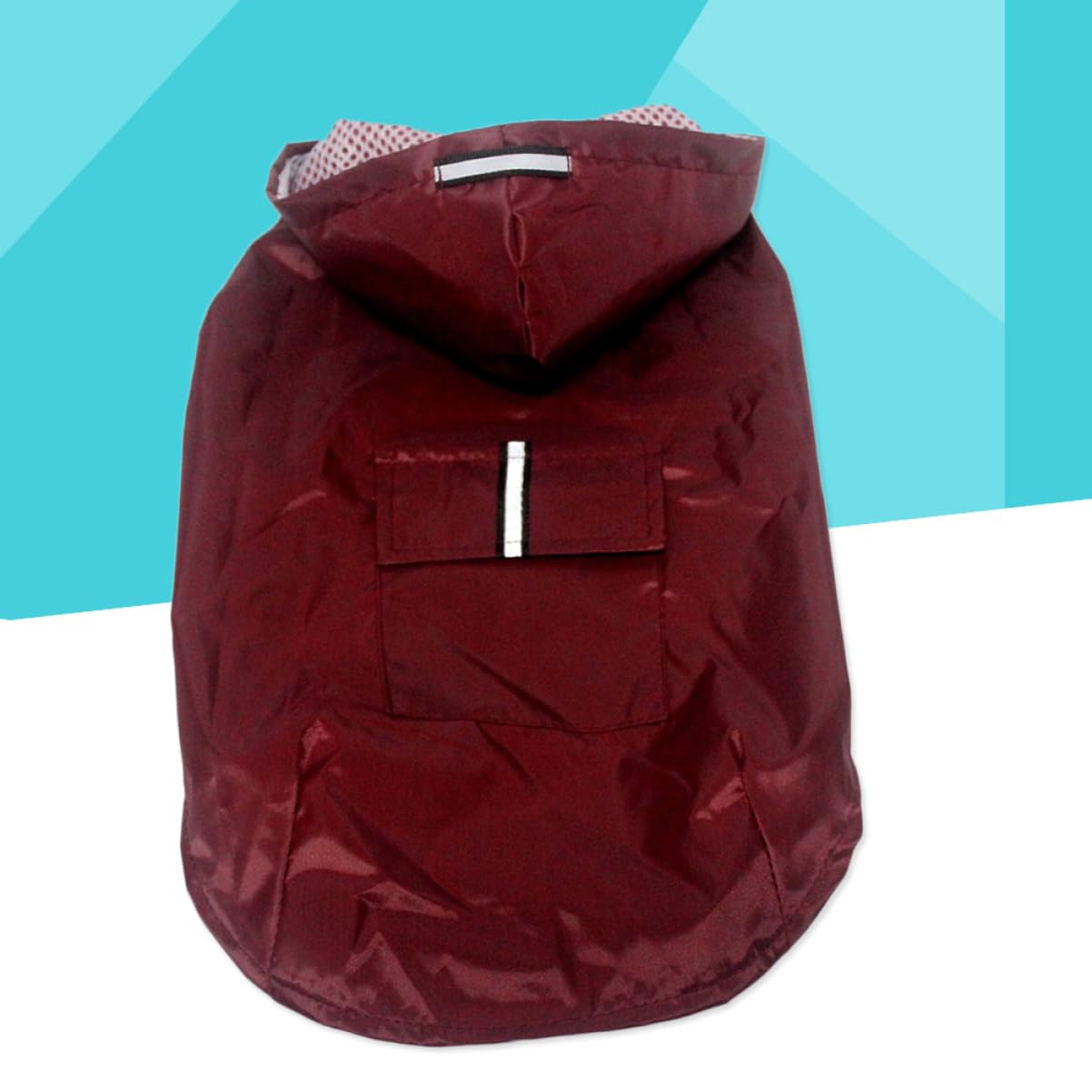 minkissy 3pièces Manteau De Pluie Réfléchissant pour Chiens Vêtement Imperméable à Capuche Poncho pour Et Races Rouge