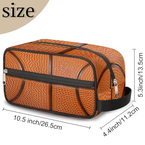 Basketball Sports Travel Toiletry Bag for Boys Teens, Waterproof Hanging Dopp Kit for Men, Shaving Bag with Large Capacity for Travel,Sports Shower2