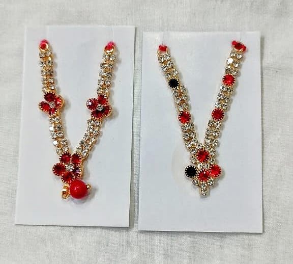 Laddu Gopal Shringar Stone Malas Colourful Combo Saver (2mala)(Size - Medium)