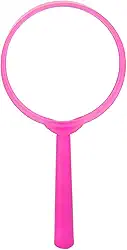 Lupa de mão com bolso para leitura | Lente ergonômica de alta resolução | Lente acrílica ABS premium multiuso ferramenta para joalheiros artistas entusiastas de artesanato (Roseate)