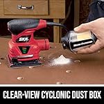 SKIL 7292-02 2.0 Amp 1/4 Sheet Palm Sander with Pressure Control , Red - Image 3