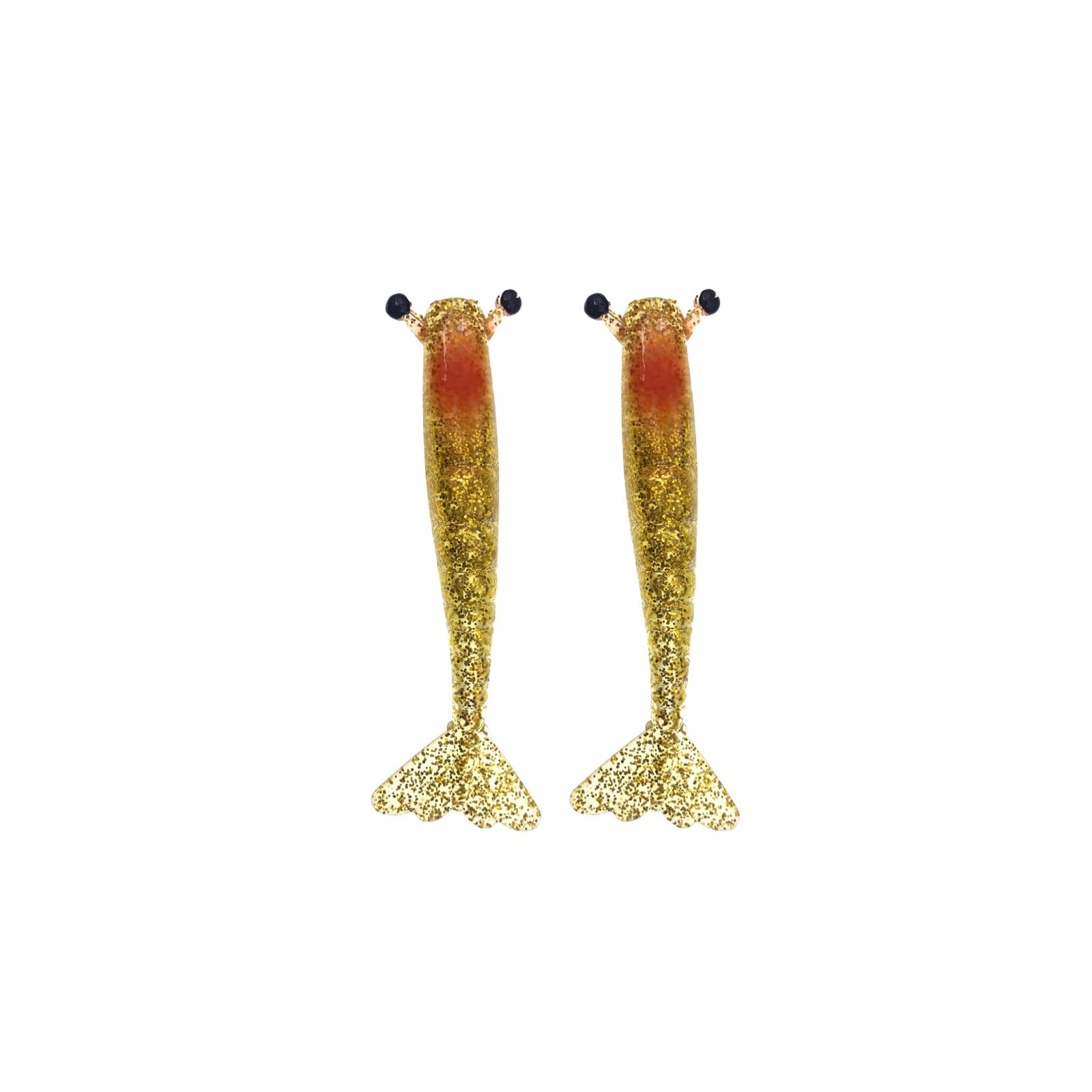 CAZSTYK 2pcs Silicone Shrimp Lures 9.5cm / 11.5cm 6g / 10g Saltwater Swimbait Soft Fishing Tackle Silicone Soft Lures for Fishing