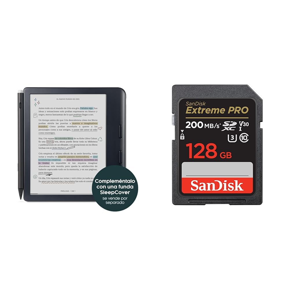 Kobo Libra 2 | Schwarz eReader | Waterproof 7 Inch Touch Screen