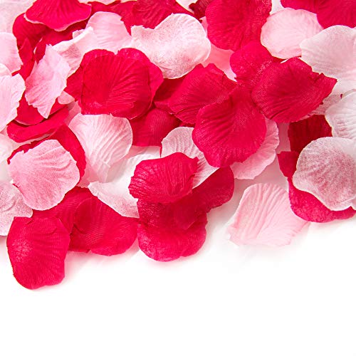 AUEAR, 3000 Pack Assorted Mixed Silk Rose Petals Artificial Flower Scatter for Wedding Party Craft Home Decoration