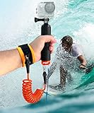 Floating Hand Grip Handle Mount and Steel-Cored Safety Wrist Strap GoPro Holder Mount Insta360 AKASO...