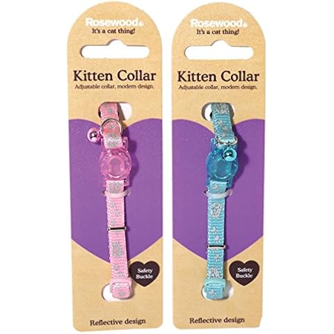 Rosewood Reflective Kitten Collar for Safety Cover
