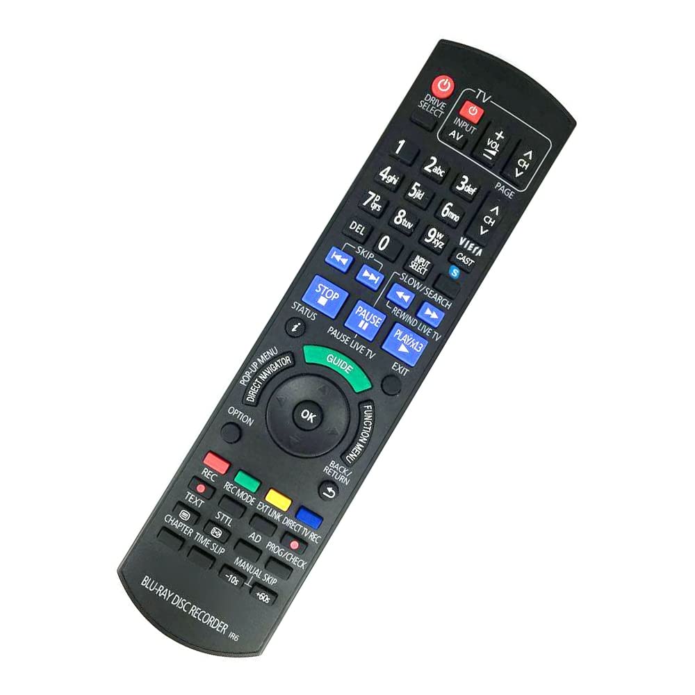 GatherTOOL New N2QAYB000479 For Panasonic Blu-ray DISC RECORDER IR6 Remote Control DMRBW780