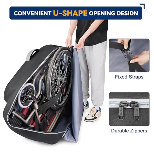 Image of Ytonet Wheelchair Bag, Wheelchair Accessories for Foldable Wheelchairs