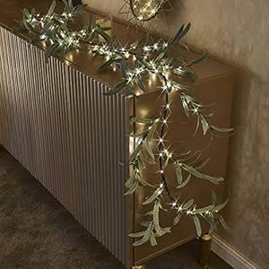   Hairui-Lighted-Artificial-Olive-Garland-6FT-96-LED-Fairy-Lights-Battery-Operated-Faux-Vine-Lights-with-Timer-for-Spring-Christmas-Holiday-Fireplace-Decor
