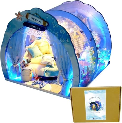 DIY[Ĉ₫gݗďZ͌^ޗNGCeBuav[g̎q1/24h[nEX~j`ALbgZbg[{] 360xق̂悤ȐnEX̊C̐ÓIfnEXۃnCaK[thMtg ([C