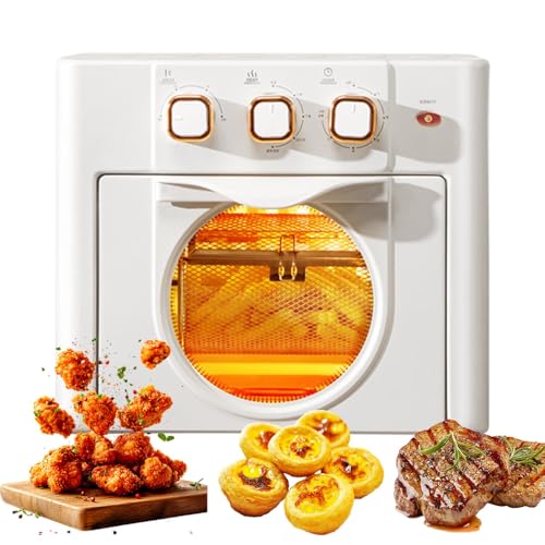 Horno multifunción doméstico, freidora de Aire eléctrica compacta de Gran Capacidad de 18 L con Control de Temperatura y Temporizador, circulación de Aire Caliente de 360°, Horno Tostador y freidora