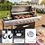 Endark 6-Burner Propane Gas Grill with Side Burner – 68,500 BTU Stainless Steel Outdoor BBQ, Porcelain Coated Grates, Rolling Wheels & Cover for Patio, Backyard, Garden