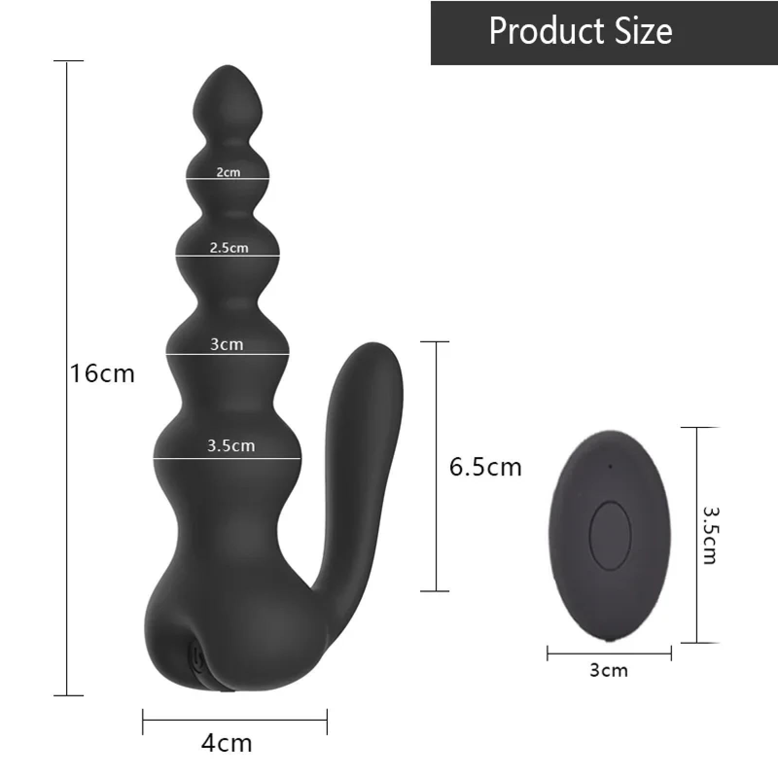 Plug Anale Perline vibratore anale Butt Plug Massaggio prostatico maschile Dildo Spina ano Vibratori Adulti Giocattoli sessuali Per Donne Uomini Gay