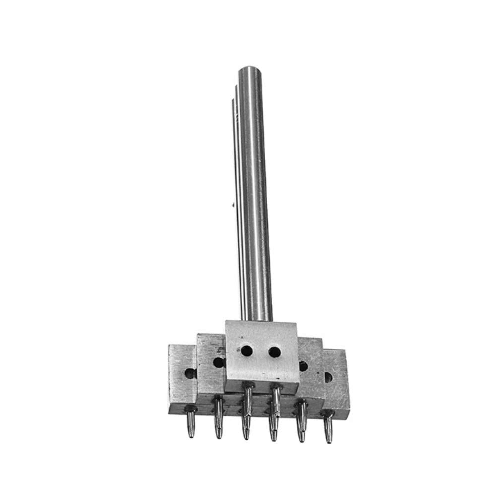 Outils d'artisanat en cuir : kit de 3 emporte-pièces à 2, 4 et 6 dents avec espacement de 8 mm