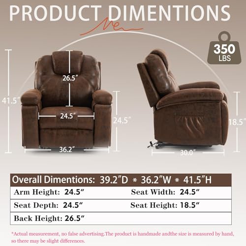 Sillón Plegable Recliner con Piel Sintética y Motor miniatura 2