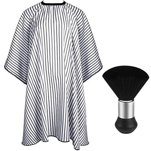 Image of FEBSNOW Barber Cape Professional Hair Cutting Cape with Neck Duster Brush