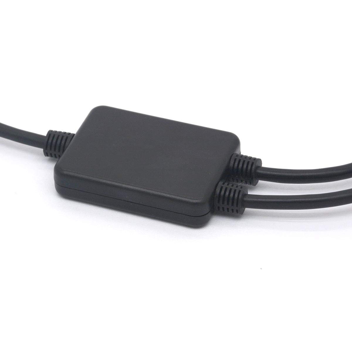 USB-Splitterkabel 90 Grad Links – 1x Stecker Auf 2x Buchsen, Daten & Laden, 40 Cm, Für PC & Externe Geräte