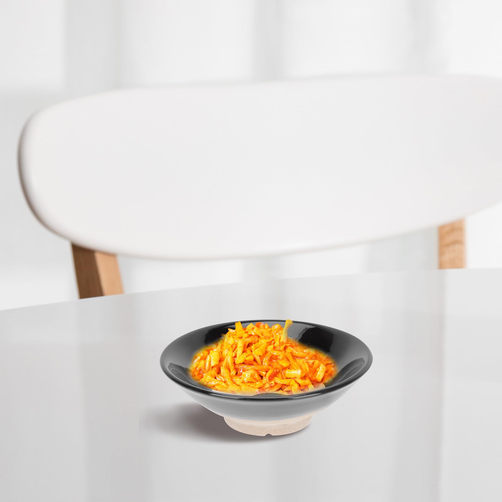 Lurrose Cuencos de Vintage 5 Piezas, Tazones Pequeños de Cerámica para Condimentos y Salsas, Recipientes para Almacenar Alimentos, Aptos para Mesa y Cocina, Estilo Rústico