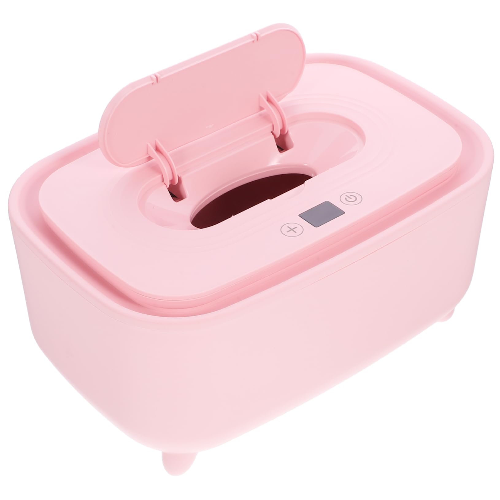 SUPVOX 3 Pièces Boîte De Tissus Chaude Et Intelligente Tu Lingettes Distributeur Simplement Plus Chaud Chauffe-lingette pour Bébé Rose PP