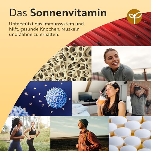Nutravita Vitamin D3 2000 I.E - 400 Vit D Tabletten, 1+ Jahr - Vegetarisch - Hochdosiert Sonnenvitamin für Immunsystem, Knochen, Zähne & Muskeln - Vitamin D hochdosiert - Laborgeprüft Cholecalciferol