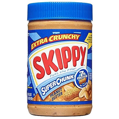 Image of SKIPPY SUPER CHUNK Peanut Butter, Plant Based Protein, 16.3oz x12