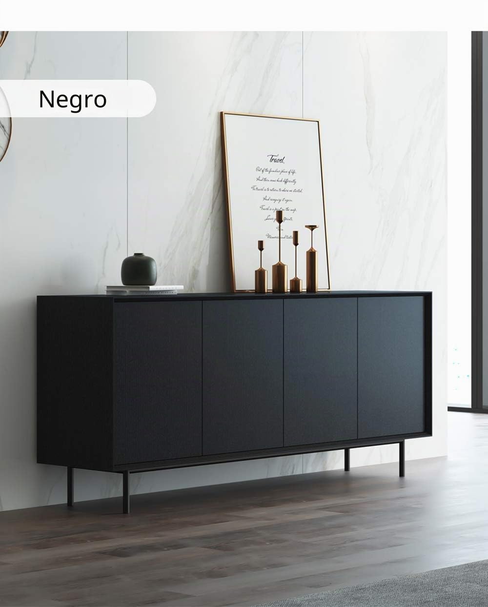 Hode Vinilo Adhesivo Muebles Negro 90x600cm, Papel Adhesivo para Muebles Mate, Papel Pintado Autoadhesivo para Paredes, Armarios, Bricolaje Vinilos Decorativos Impermeable