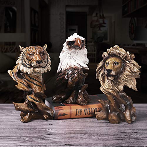 Estatua de León de Resina de 11 pulgadas para Decoración miniatura 2